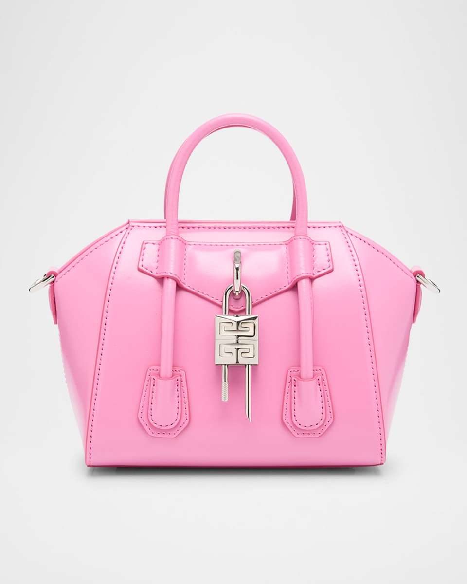 Antigona Lock Toy Top-Handle Bag in Leather